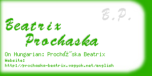 beatrix prochaska business card